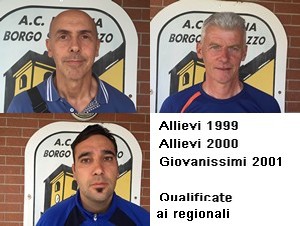 TRE SQUADRE PROMOSSE ALLA FASE REGIONALE